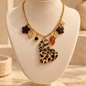 Collier or en acier inoxydable